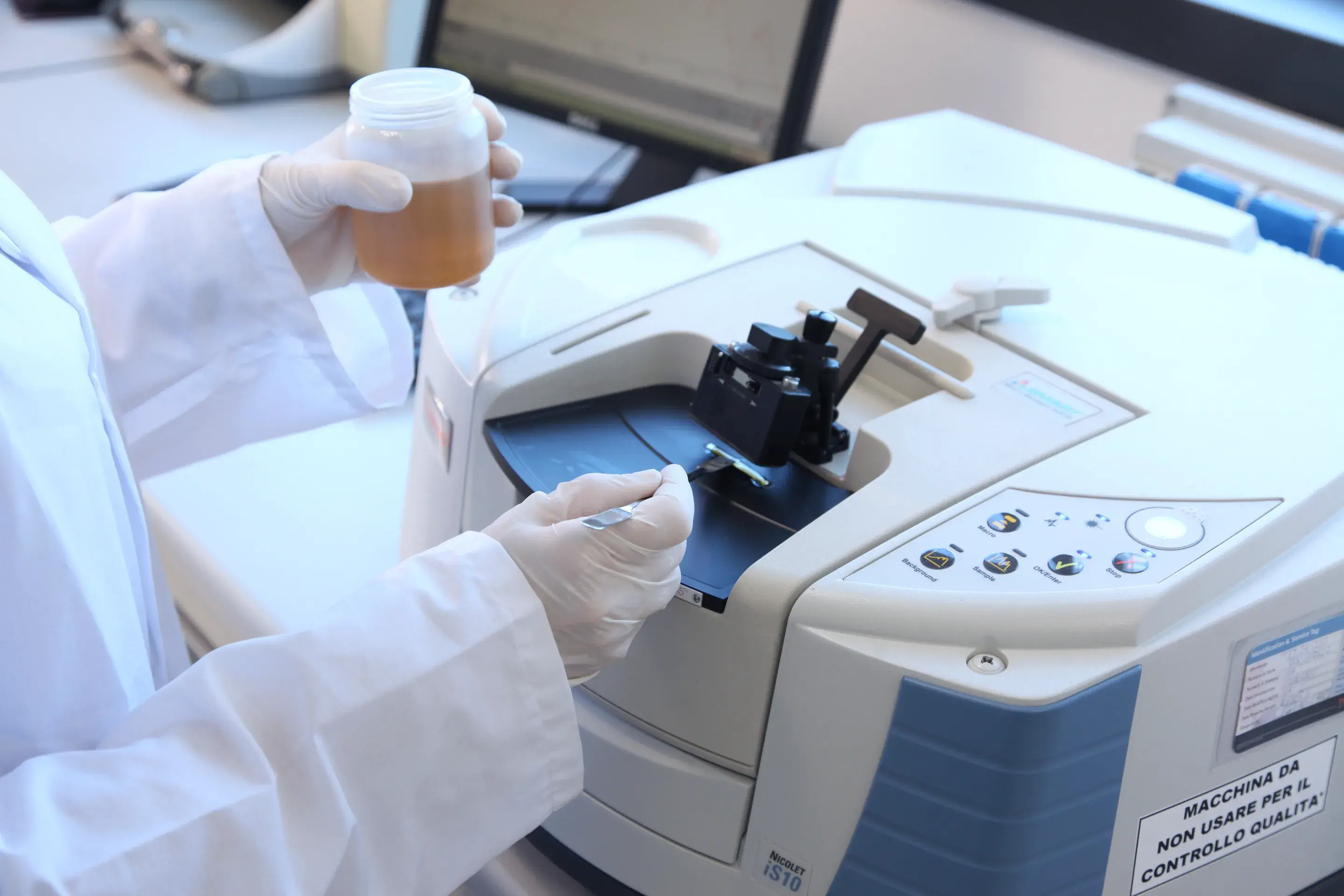 Controllo qualità di una materia prima